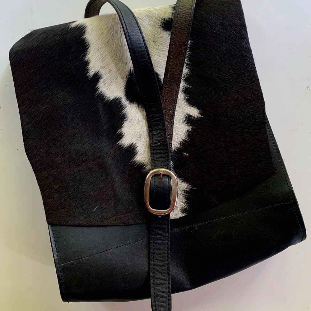 Leather Cow Hyde Messenger Bag